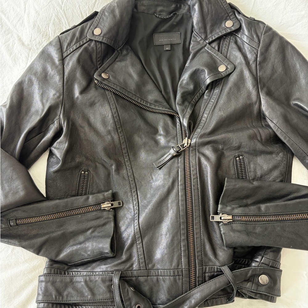 Mackage Black Leather Jacket